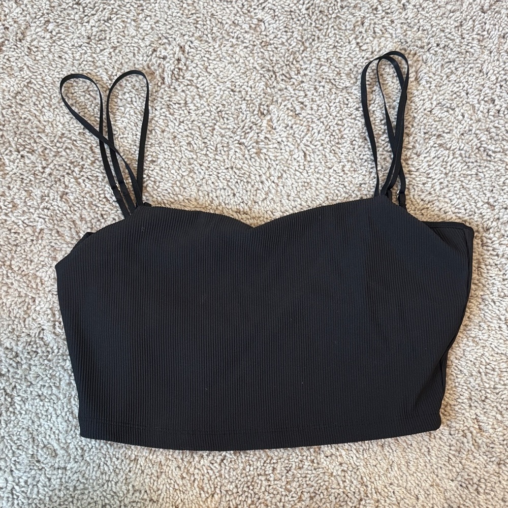 BuffBunny Black Crop Top